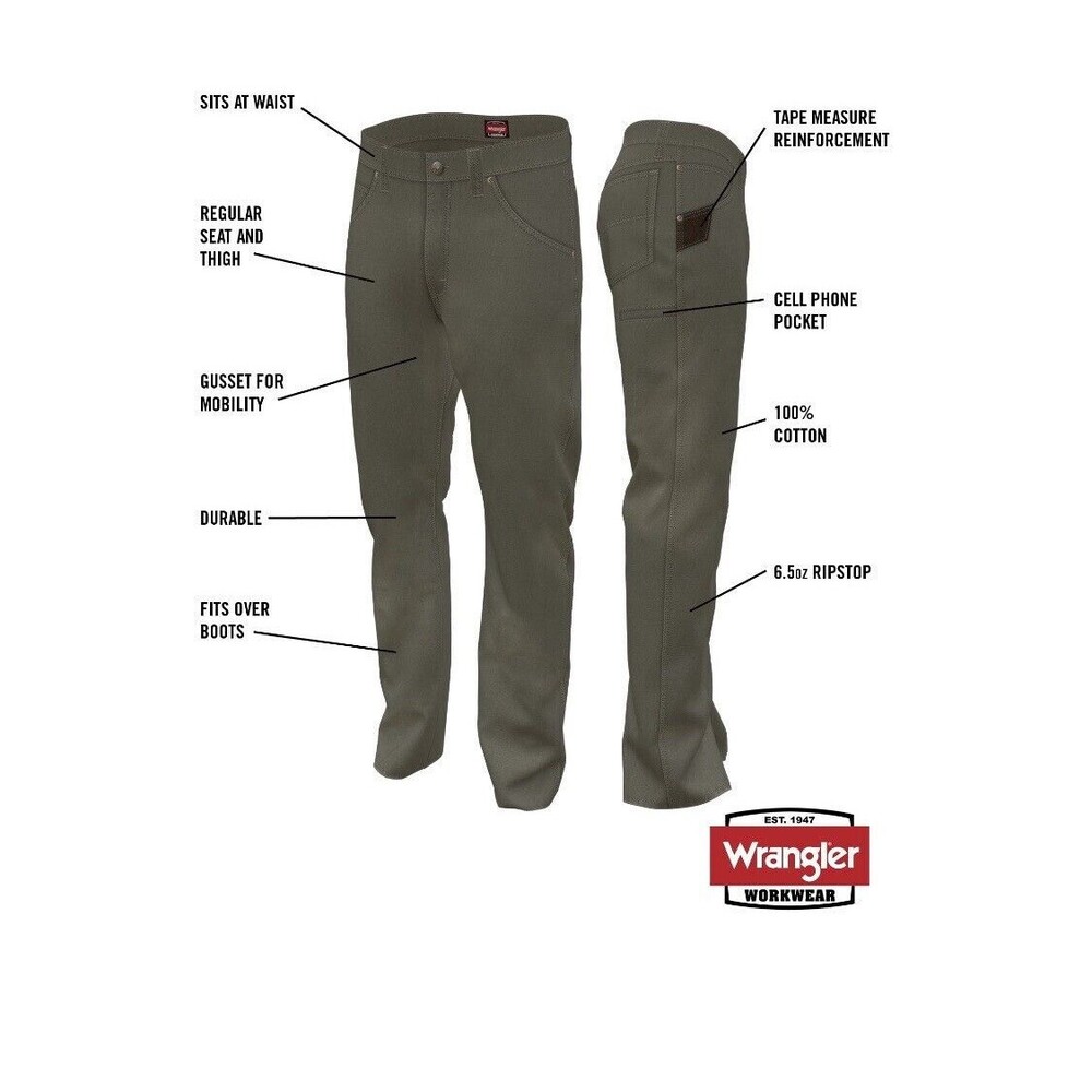 Wrangler Workwear Technician Relaxed Fit Pants New With Tags